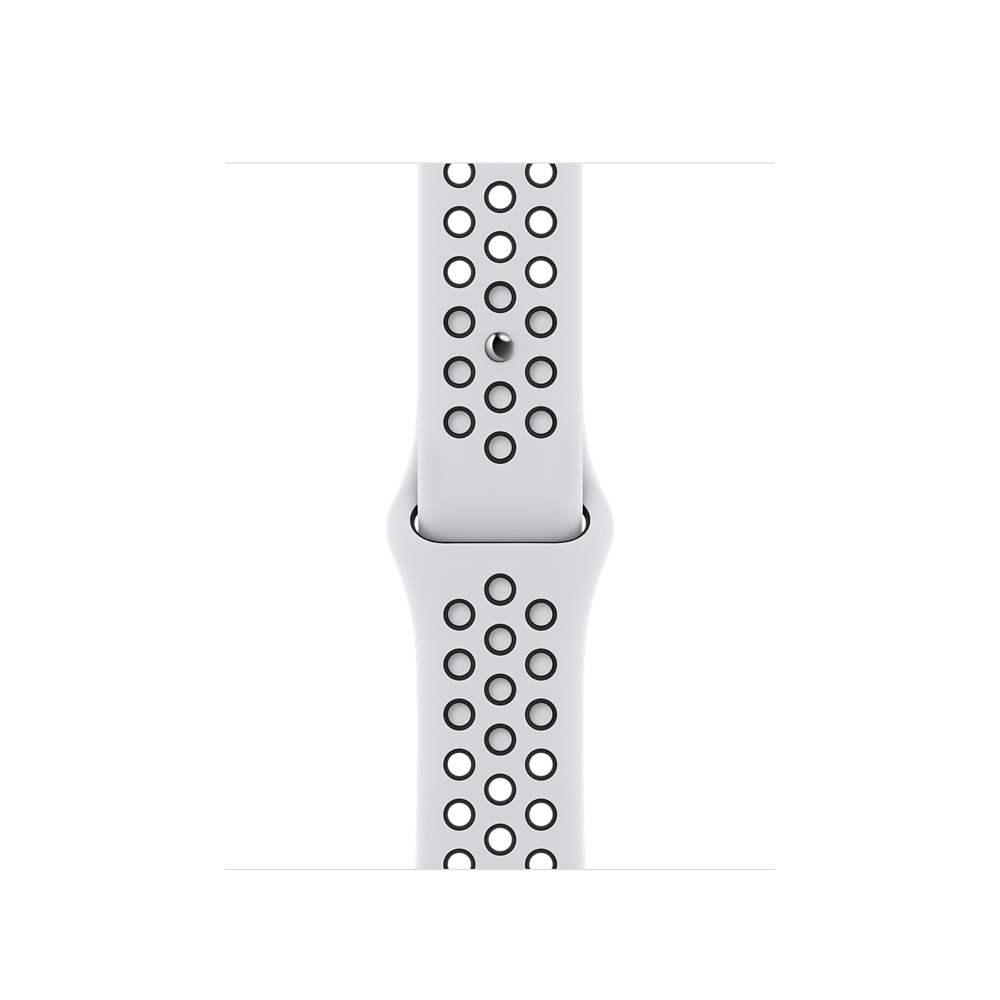 Apple Nike - Armband für Smartwatch - 130 - 200 mm - Schwarz, reines Platin - für Watch (38 mm, 40 mm, 41 mm)