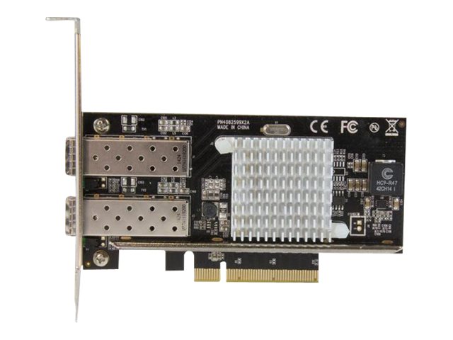 StarTech.com 10G Network Card - 2x 10G Open SFP+ Multimode LC Fiber Connector - Intel 82599 Chip - Gigabit Ethernet Card (PEX20000SFPI)