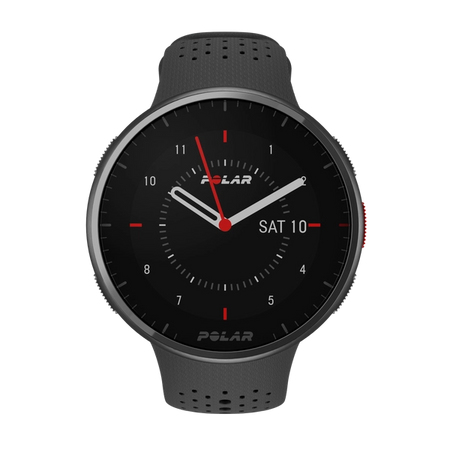 POLAR Pacer Pro - Carbon gray - intelligente Uhr mit Band - grau - Bandgröße: S/L - Anzeige 3 cm (1.2")