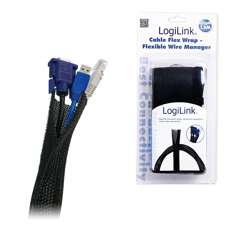 LogiLink Cable FlexWrap - Flexible Kabelleitung