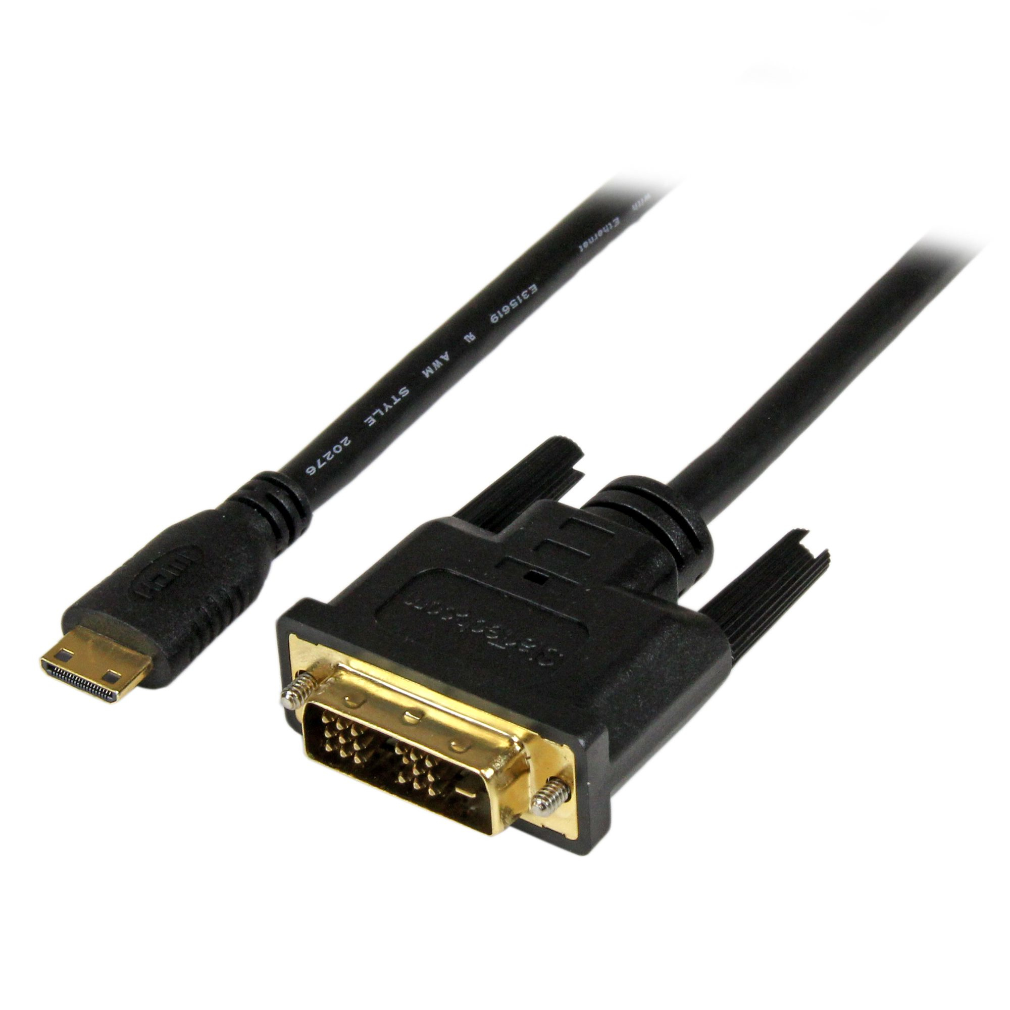StarTech.com 1m Mini HDMI auf DVI Kabel - mini HDMI Typ-C / DVI-D Adapterkabel - St/St - Videokabel - DVI-D (M)