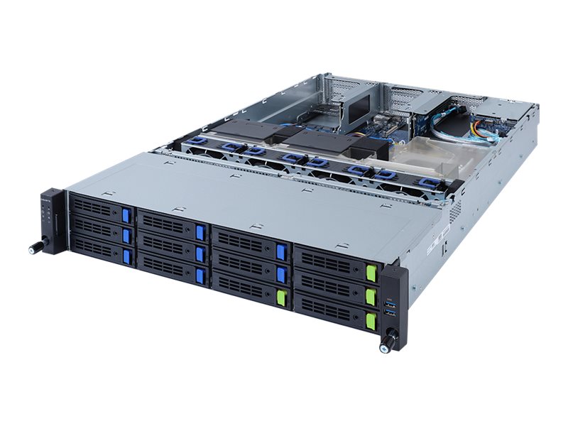 Gigabyte R262-ZA2 (rev. 100) - Server - Rack-Montage - 2U - 1-Weg - keine CPU - RAM 0 GB - SATA/PCI Express - Hot-Swap 6.4 cm, 8.9 cm (2.5", 3.5")
