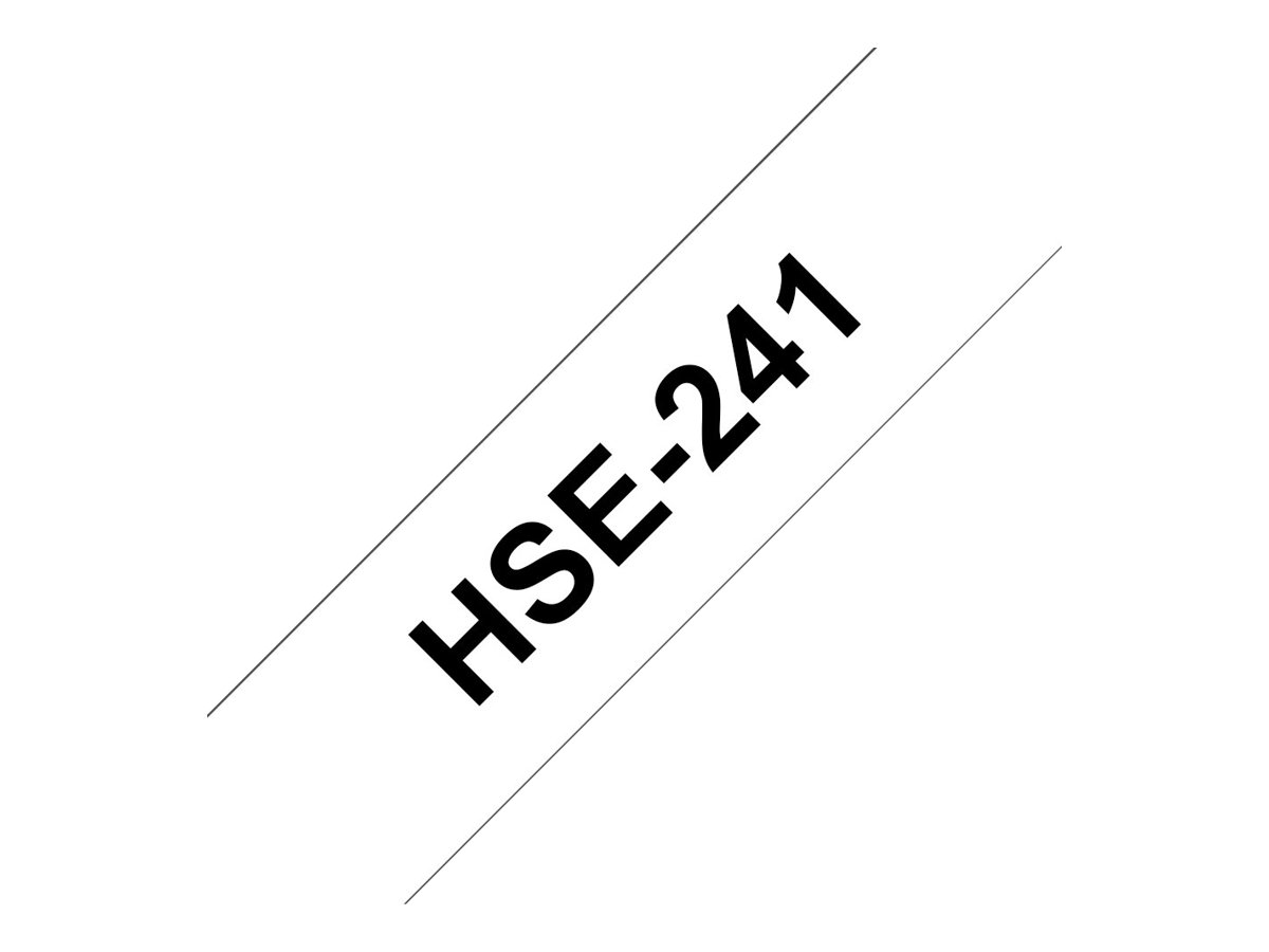 Brother HSe-241 - Schwarz auf Weiß - Rolle (1,8 cm x 1,5 m)