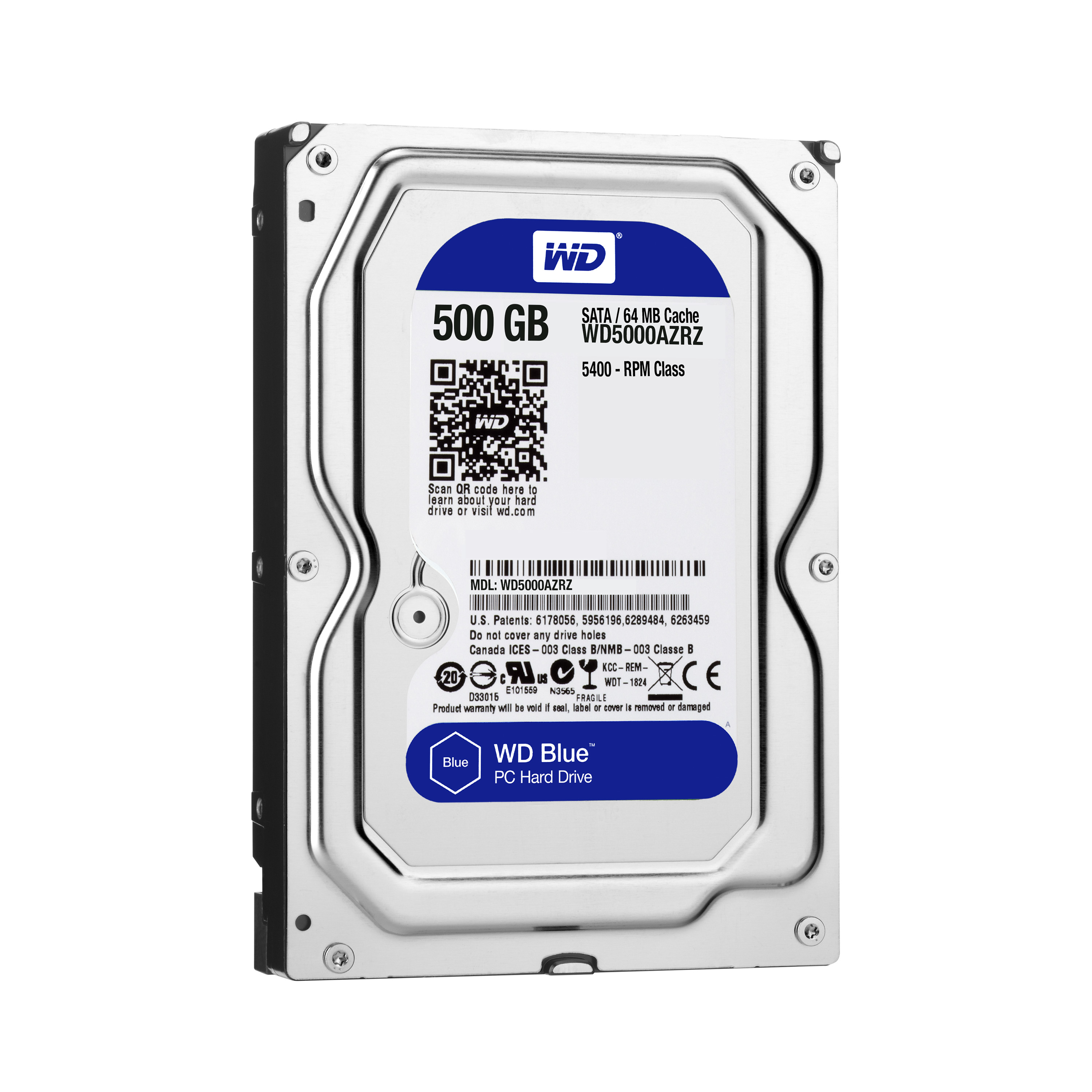 WD Blue - Festplatte - 500 GB - intern - 3.5" (8.9 cm)