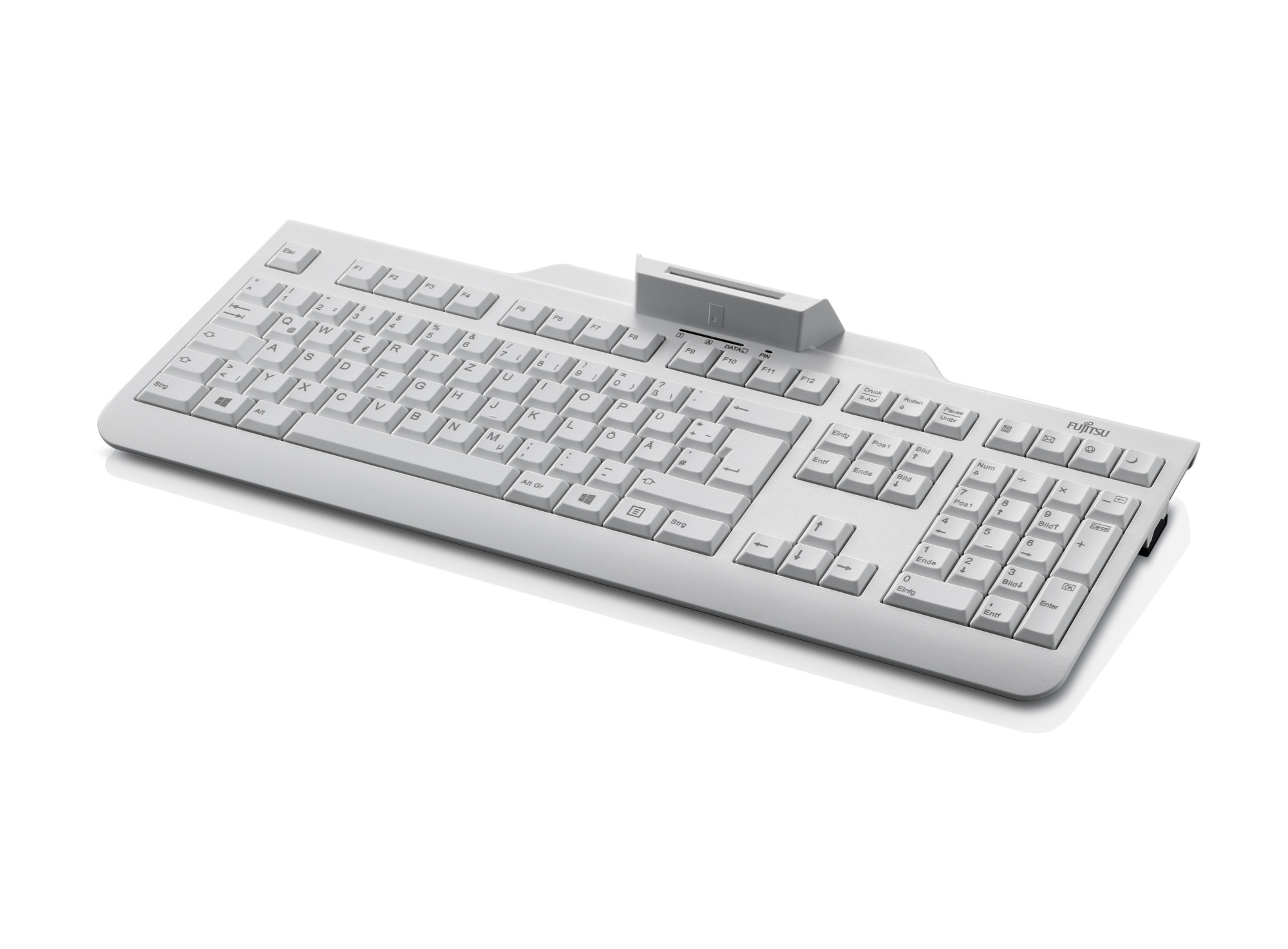 Fujitsu KB 100 SCR - Tastatur - USB - Schweiz