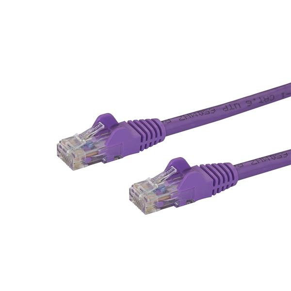 StarTech.com 10m Cat6 Snagless RJ45 Ethernet Netzwerkkabel - Lila - 10m Cat 6 UTP Kabel - Netzwerkkabel - RJ-45 (M)