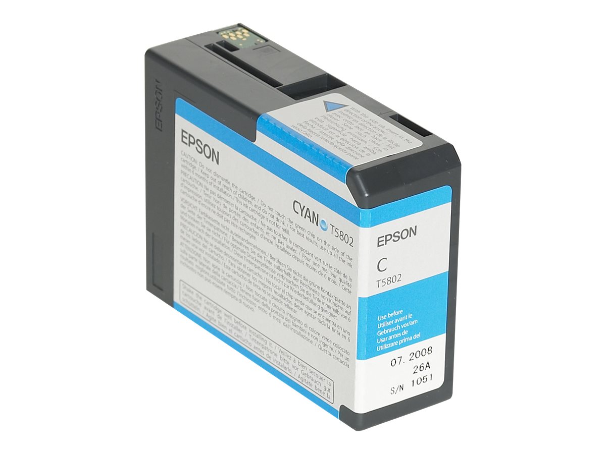 Epson T5802 - 80 ml - Cyan - Original - Tintenpatrone