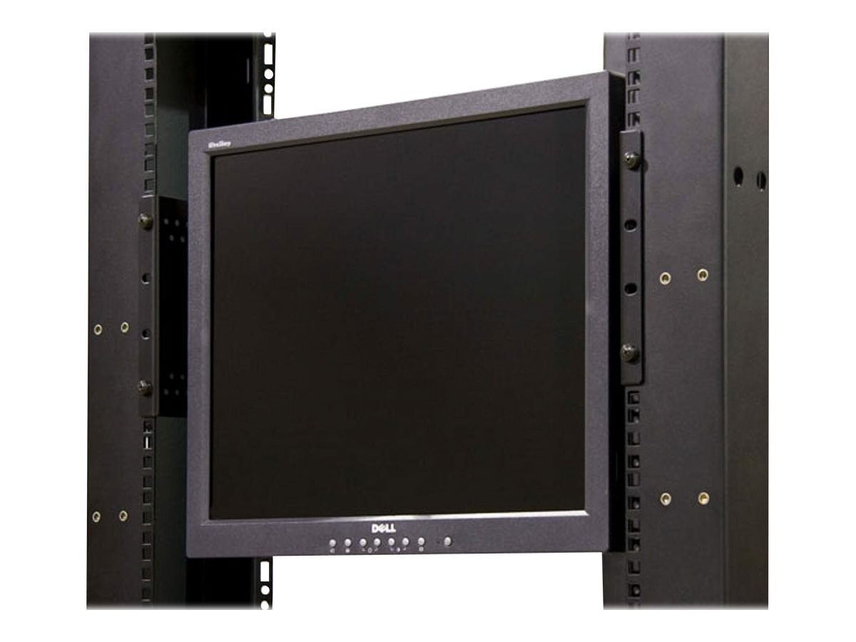 StarTech.com Universal LCD Monitor Vesa Halterung für 19" Serverschrank / Rack - Befestigungskit - für LCD-Display - fester, kaltgepresster Stahl - Schwarz - Bildschirmgröße: 48.3 cm (19")