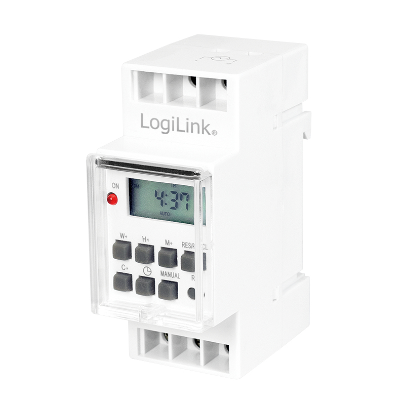 LogiLink Automatischer Netzschalter (DIN-Schienenmontage möglich)