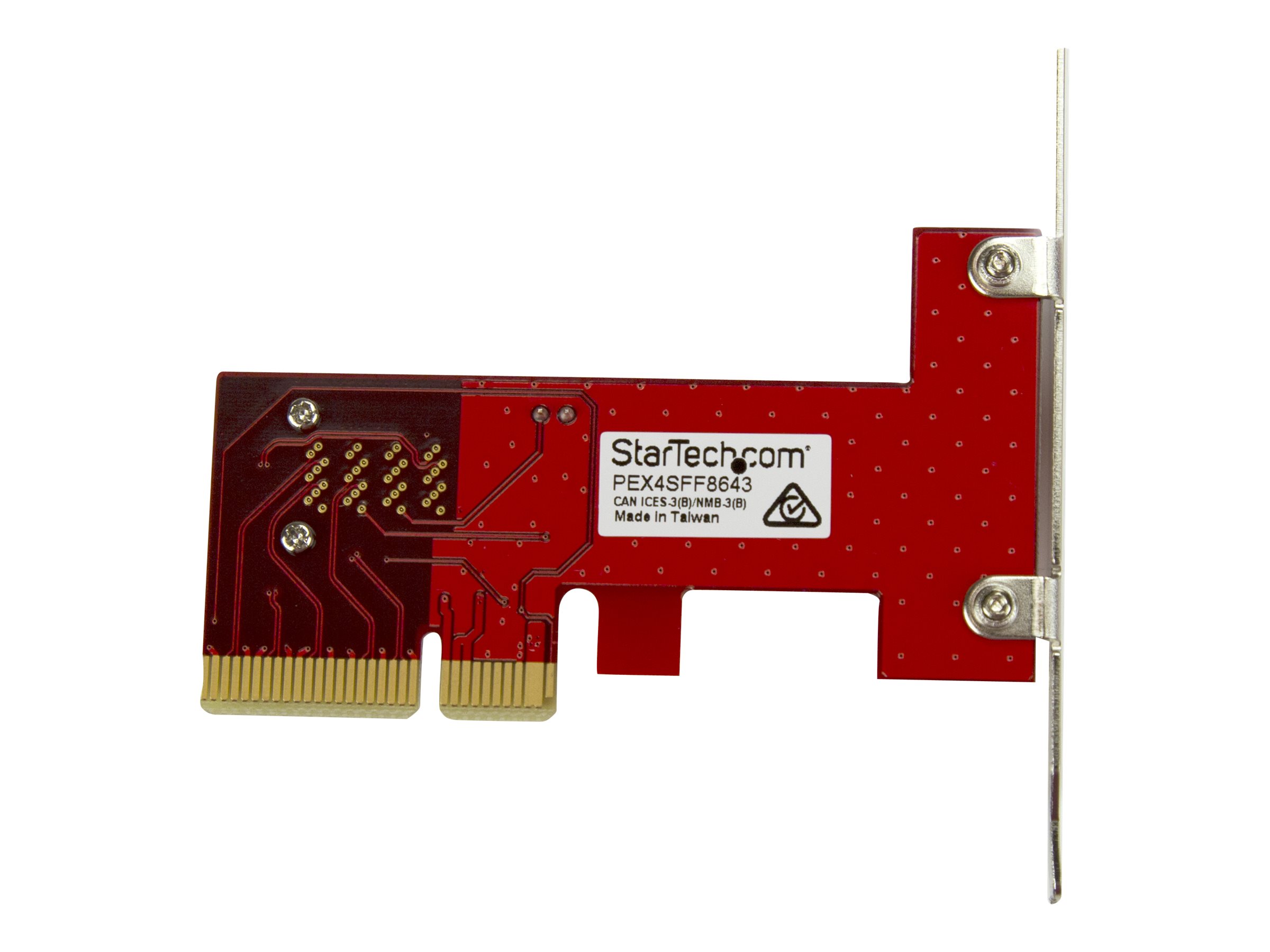 StarTech.com x4 PCI Express auf SFF-8643 Adapter für PCIe NVMe U.2 SSD - PCI Express 2,5 NVM Express SSD Adapter - Schnittstellenadapter - 2.5" (6.4 cm)