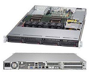 Supermicro SuperServer 6018R-TDW - Server - Rack-Montage - 1U - zweiweg - keine CPU - RAM 0 GB - SATA - Hot-Swap 8.9 cm (3.5")