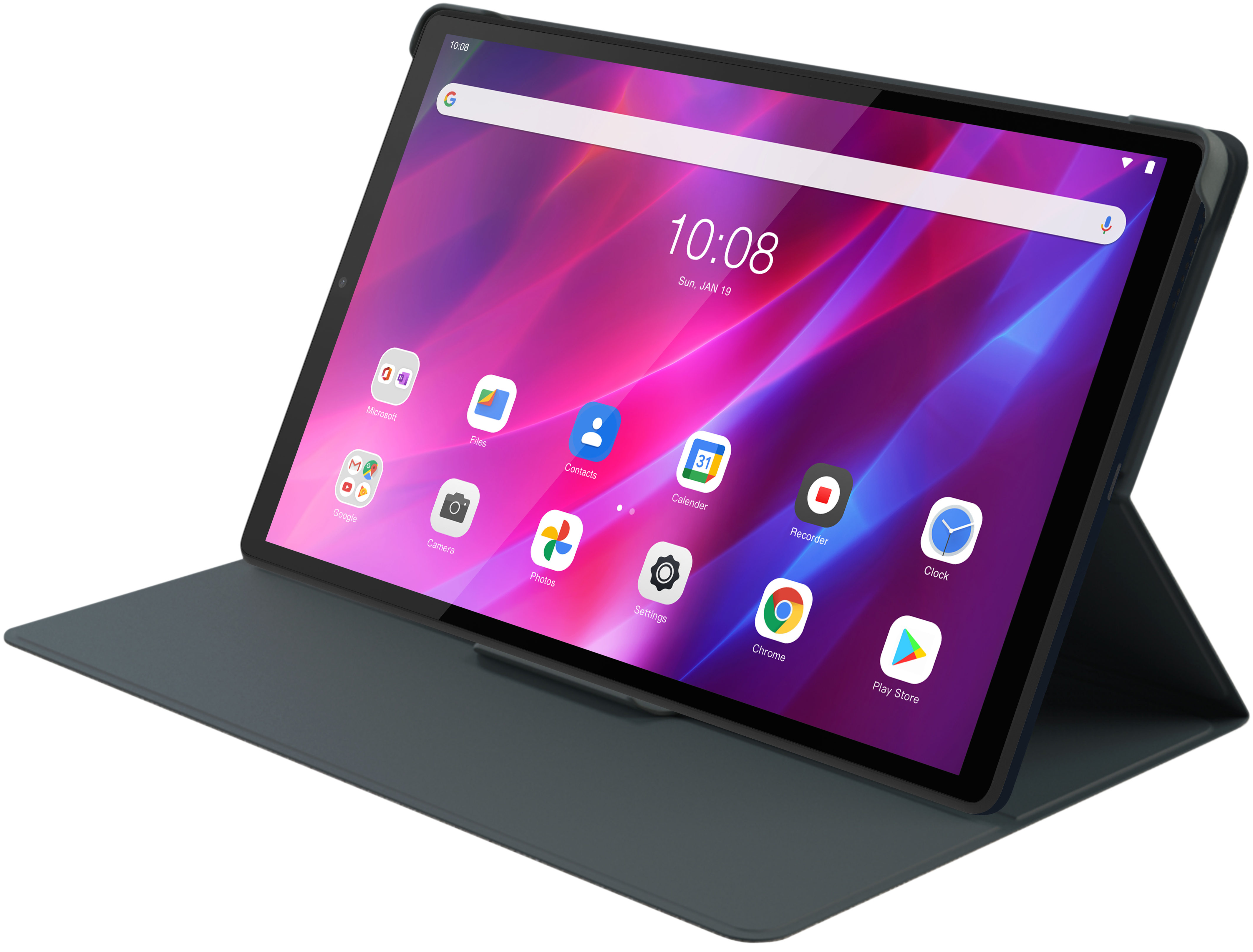 Lenovo Flip-Hülle für Tablet - Grau - für Tab K10 ZA8N, ZA8R, ZA8S, ZA8T, ZA9K
