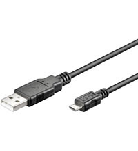 Goobay 0.15m USB2.0 - 0,15 m - USB A - Micro-USB B - USB 2.0 - Männlich/Männlich - Schwarz