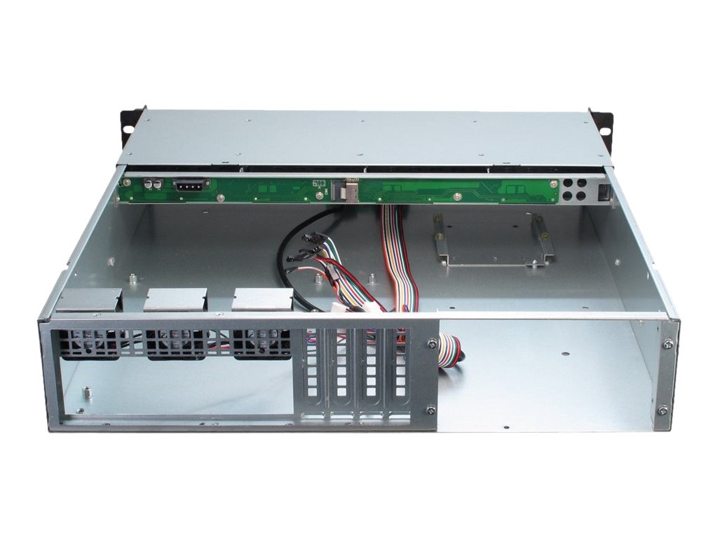 Inter-Tech IPC 2U-2404L - Rack-Montage - 2U - micro ATX - SATA/SAS - Hot-Swap - keine Spannungsversorgung (ATX / PS/2)