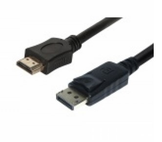 Helos Adapterkabel - DisplayPort männlich zu HDMI männlich