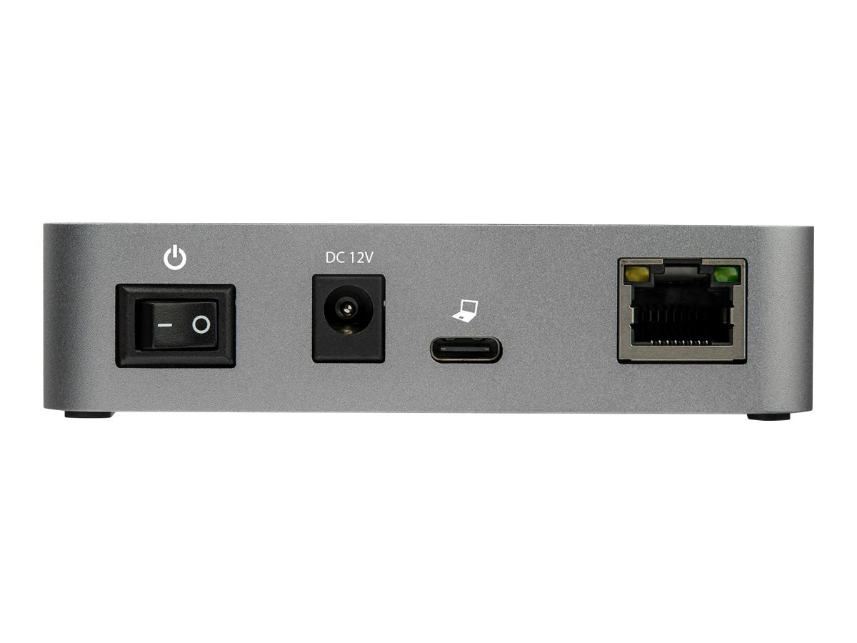 StarTech.com HB31C2A1CGS 3-Port-USB-C-Hub (LAN-Hub, 10 Gbit/s, 2x USB-A und 1x USB-C, 1m Hostkabel, powered, mit Netzteil)