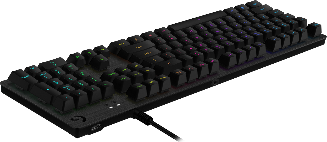 Logitech G513 Carbon LIGHTSYNC RGB Mechanical Gaming Keyboard GX Brown - - DEU