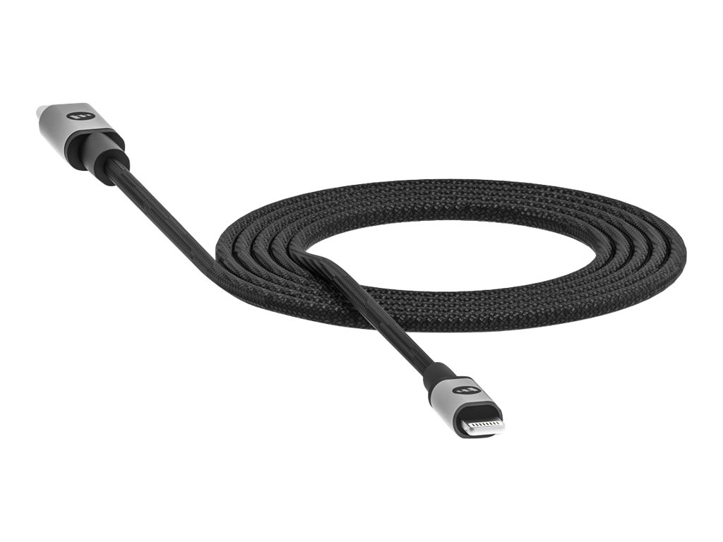 ZAGG mophie - Lightning-Kabel - 24 pin USB-C männlich zu Lightning männlich - 1.8 m - Schwarz - für Apple iPad/iPhone/iPod (Lightning)