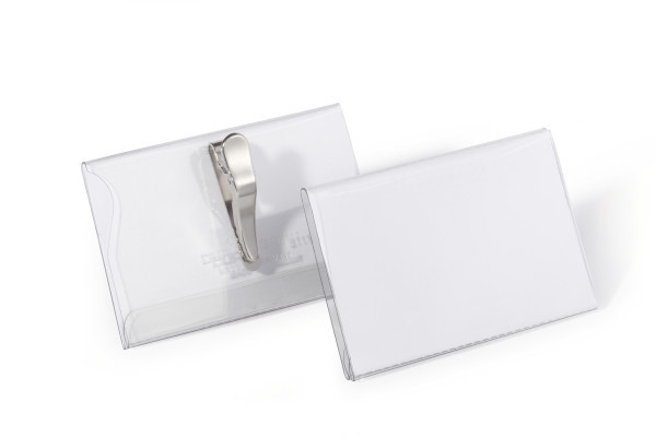 Durable 811119 - Abzeichen - Landschaft - PVC - Transparent - Weiß - Seite - Pack