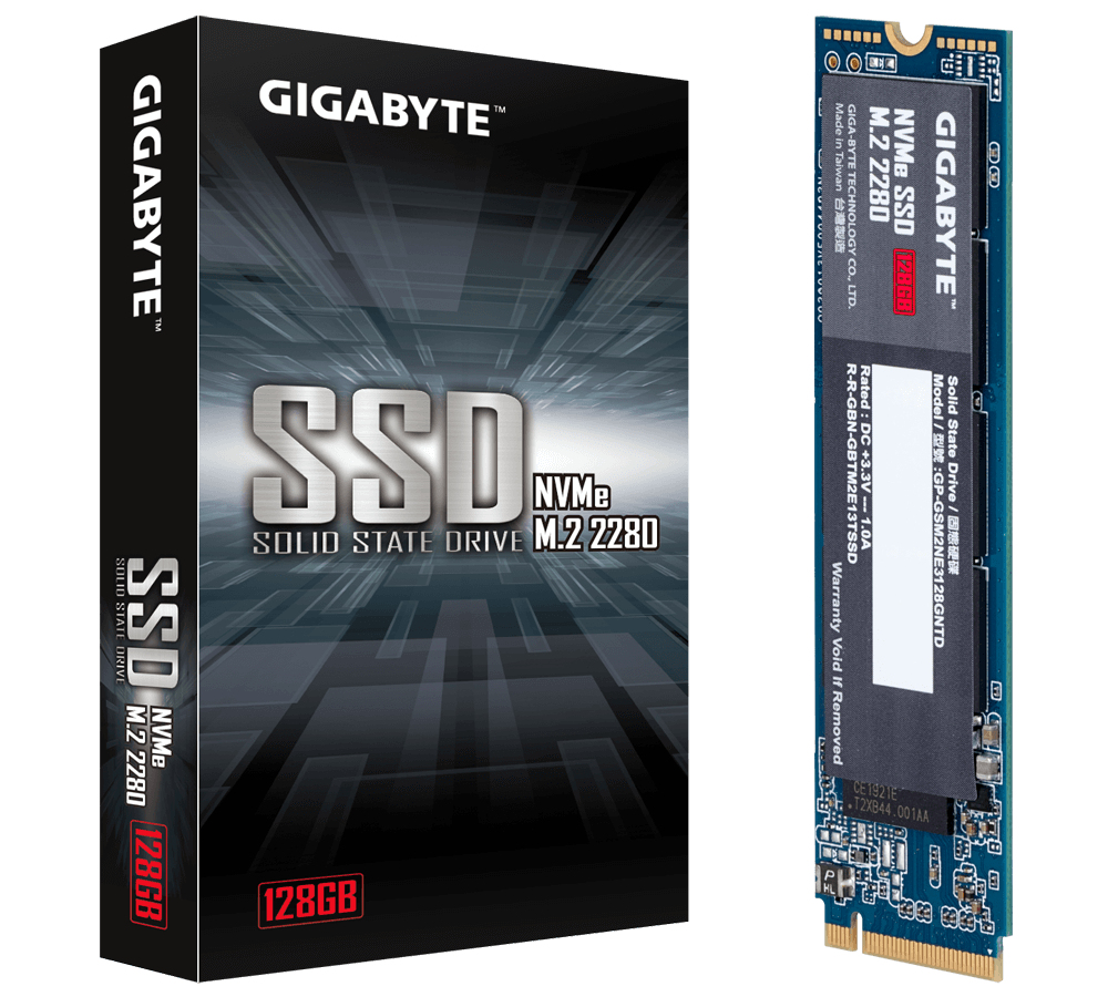 Gigabyte SSD - 128 GB - intern - M.2 2280 - PCIe 3.0 x4 (NVMe)