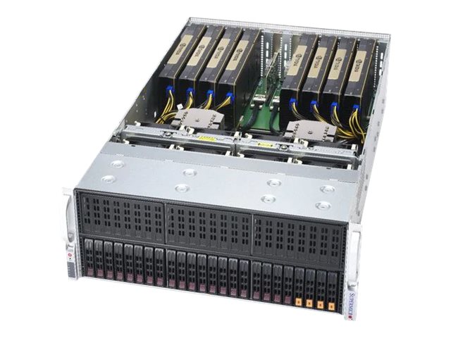 Supermicro A+ Server 4124GS-TNR - Server - Rack-Montage - 4U - zweiweg - keine CPU - RAM 0 GB - SATA/PCI Express - Hot-Swap 6.4 cm (2.5")