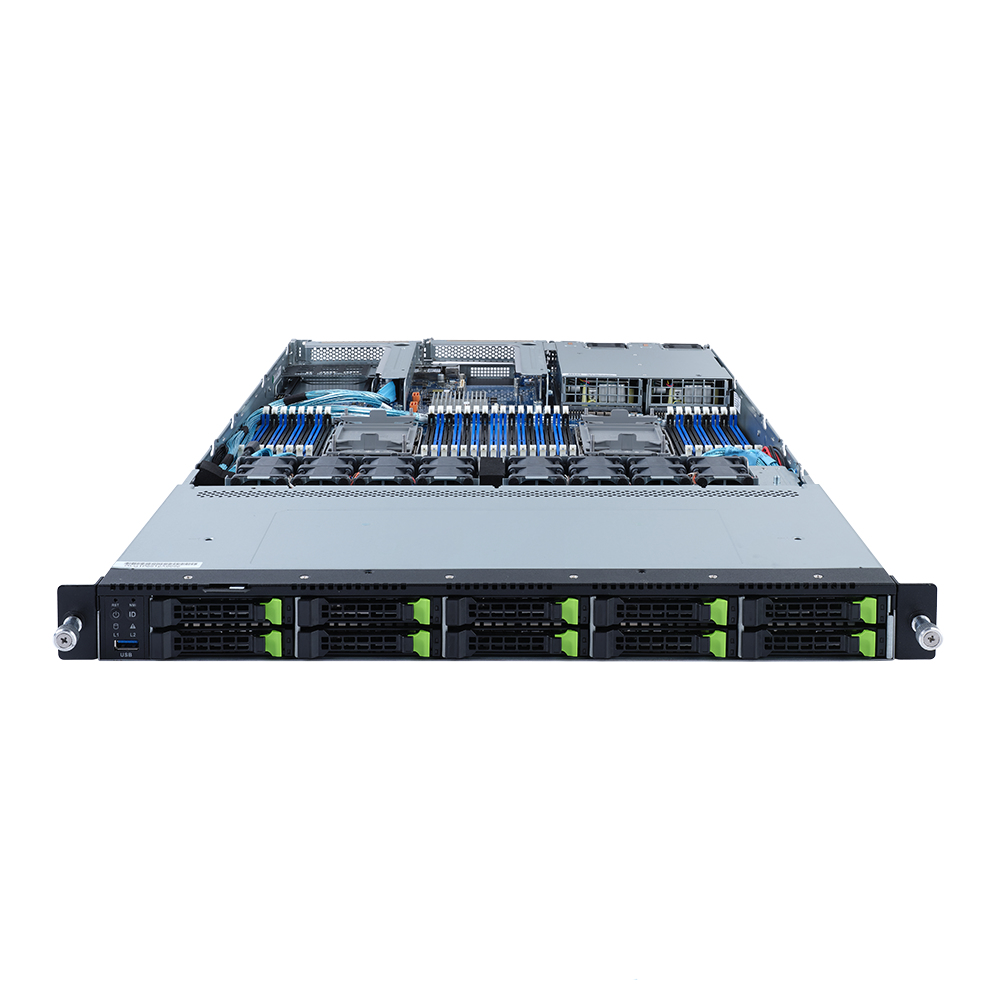 Gigabyte R182-NA1 (rev. 100) - Server - Rack-Montage - 1U - zweiweg - keine CPU - RAM 0 GB - SATA - Hot-Swap 6.4 cm (2.5")