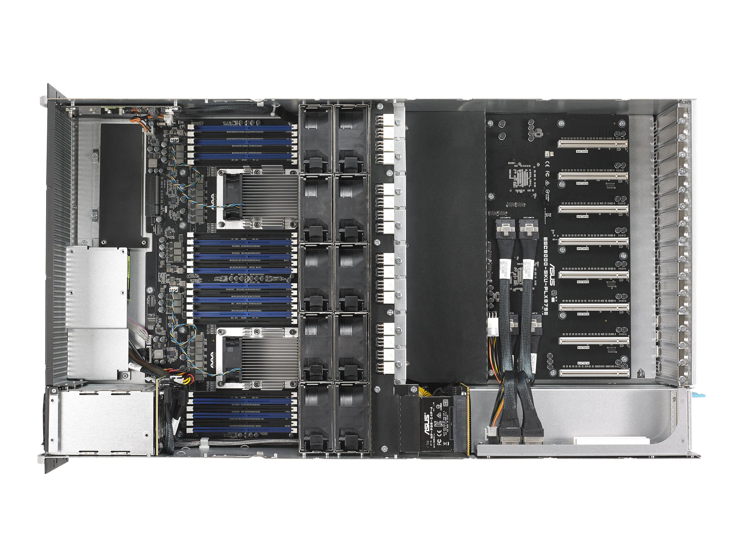 ASUS ESC8000 G4 - Server - Rack-Montage - 4U - zweiweg - keine CPU - RAM 0 GB - SATA/PCI Express - Hot-Swap 6.4 cm (2.5")