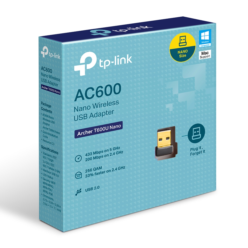 TP-LINK Archer T600U Nano - Netzwerkadapter - USB 2.0