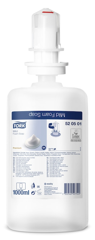 TORK 520501 - Haut - Foam soap - Pumpenflasche - Feuchtigkeitsspendend - Nachfüllen - Frisch - 1000 ml