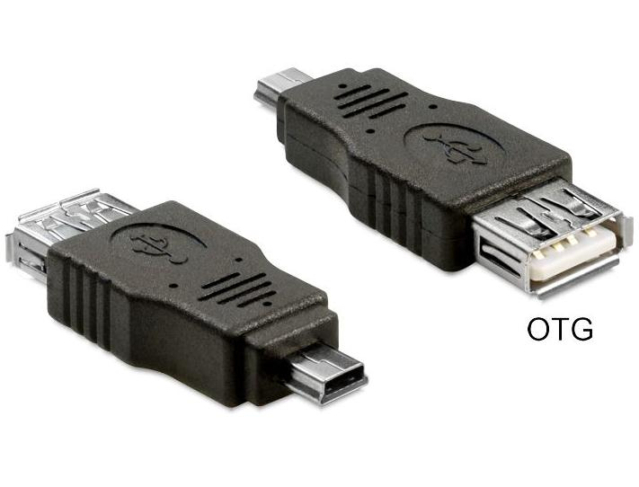 Delock USB-Adapter - mini-USB Typ B (M) zu USB (W)