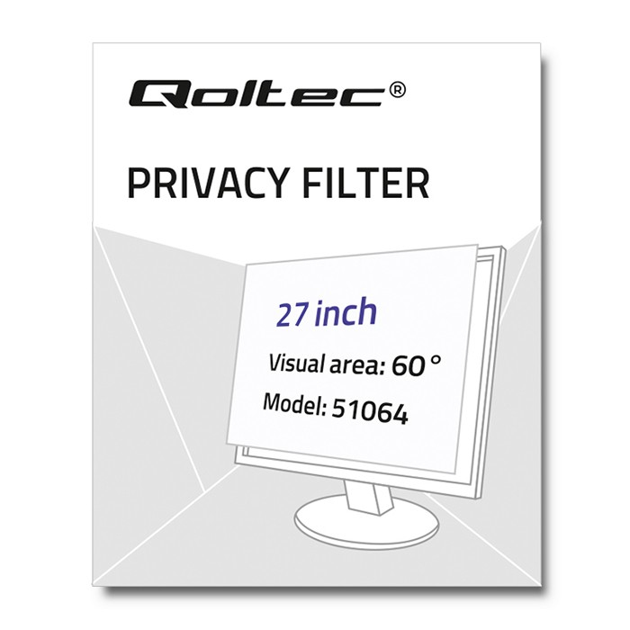 Qoltec Privatizing filter RODO| 27''| 16 9