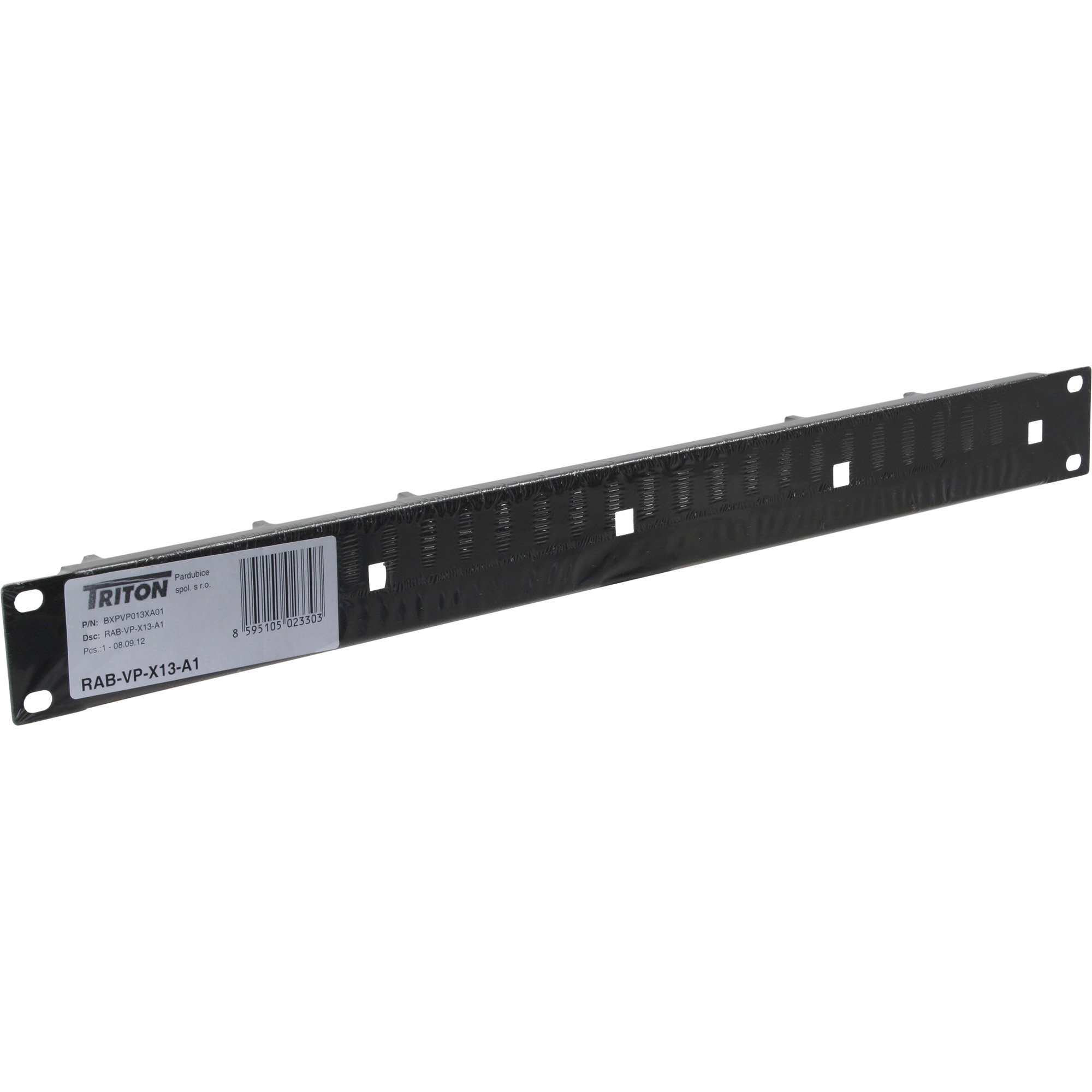 TRITON Rack-Kabelmanagementring (horizontal) - RAL 9005 - 1U - 48.3 cm (19")