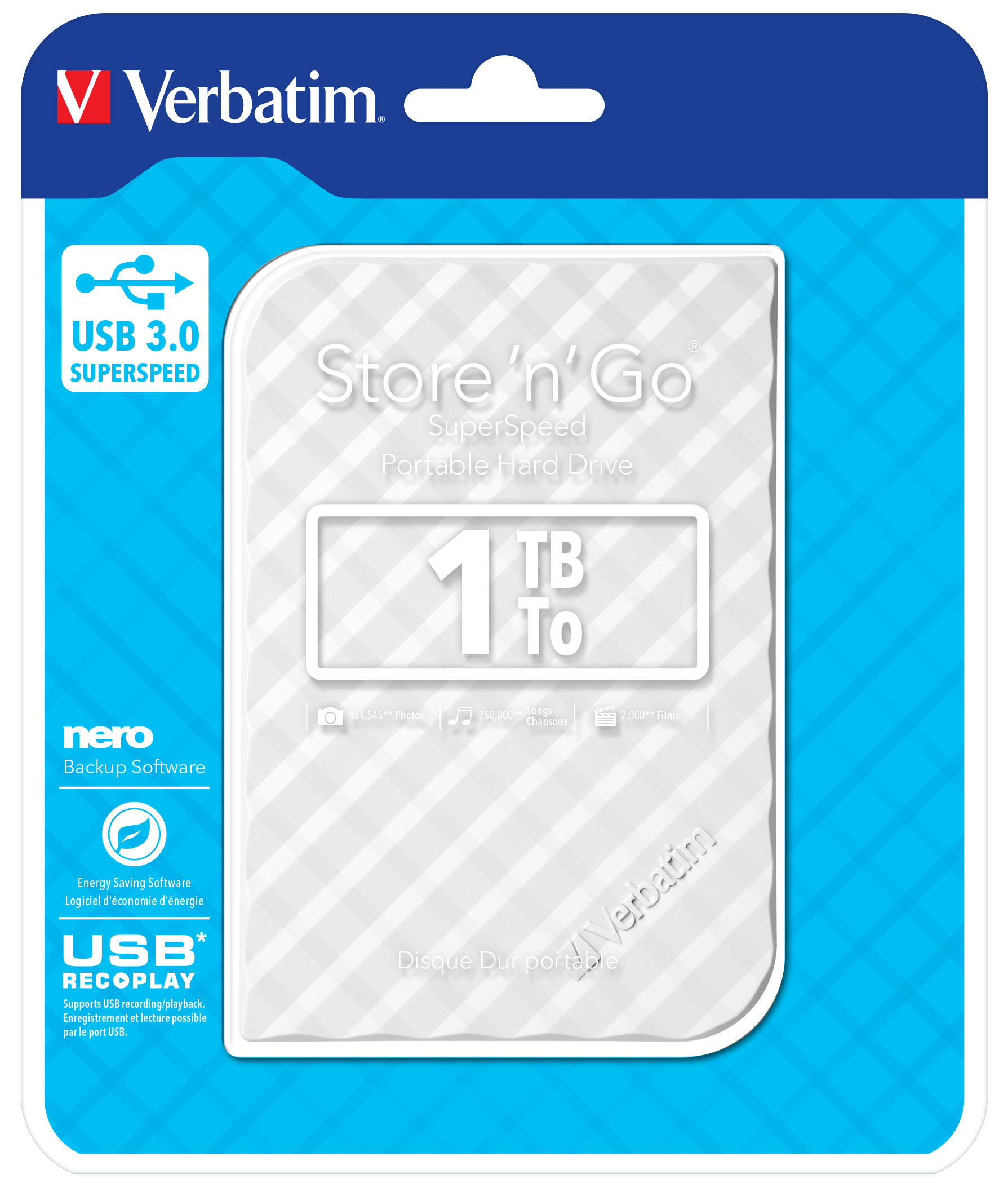 Verbatim Store 'n' Go GEN2 - Festplatte - 1 TB - extern (tragbar)
