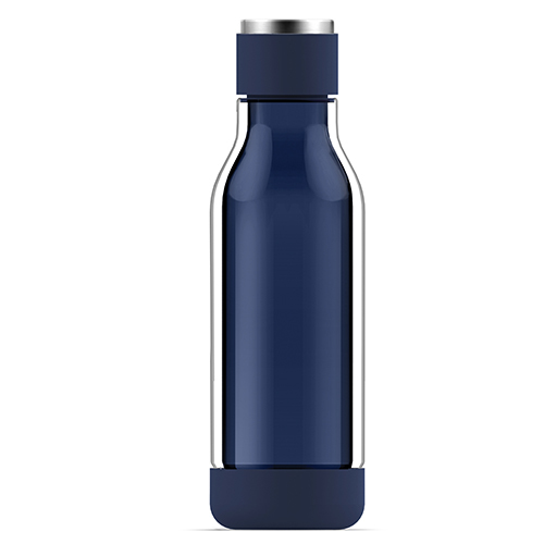 Asobu Inner Peace - bruchsichere Flasche aus Glas & Tritan Blau