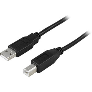 Deltaco USB 2.0 USB-kabel 5m Sort - Kabel - Digital/Daten