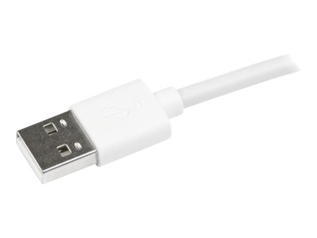 StarTech.com 2m Gewinkeltes Lightning USB Kabel - Weiß - Apple MiFi Zertifiziert - Lightning-Kabel - Lightning (M)