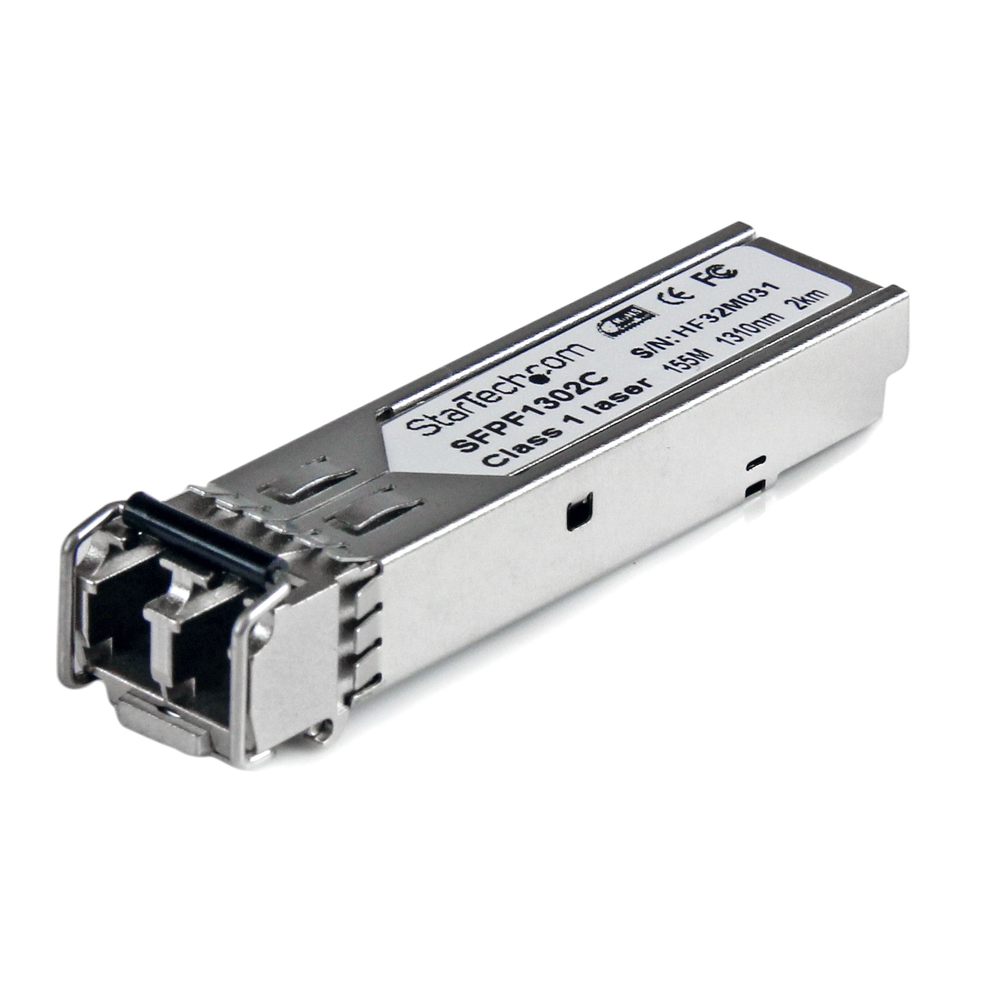 StarTech.com Cisco kompatibles 100MBit/s SFP Transceiver Modul MM LC - Mini-GBIC bis 2Km - LWL / Glasfaser Transceiver mit DDM 1310nm - SFP (Mini-GBIC)-