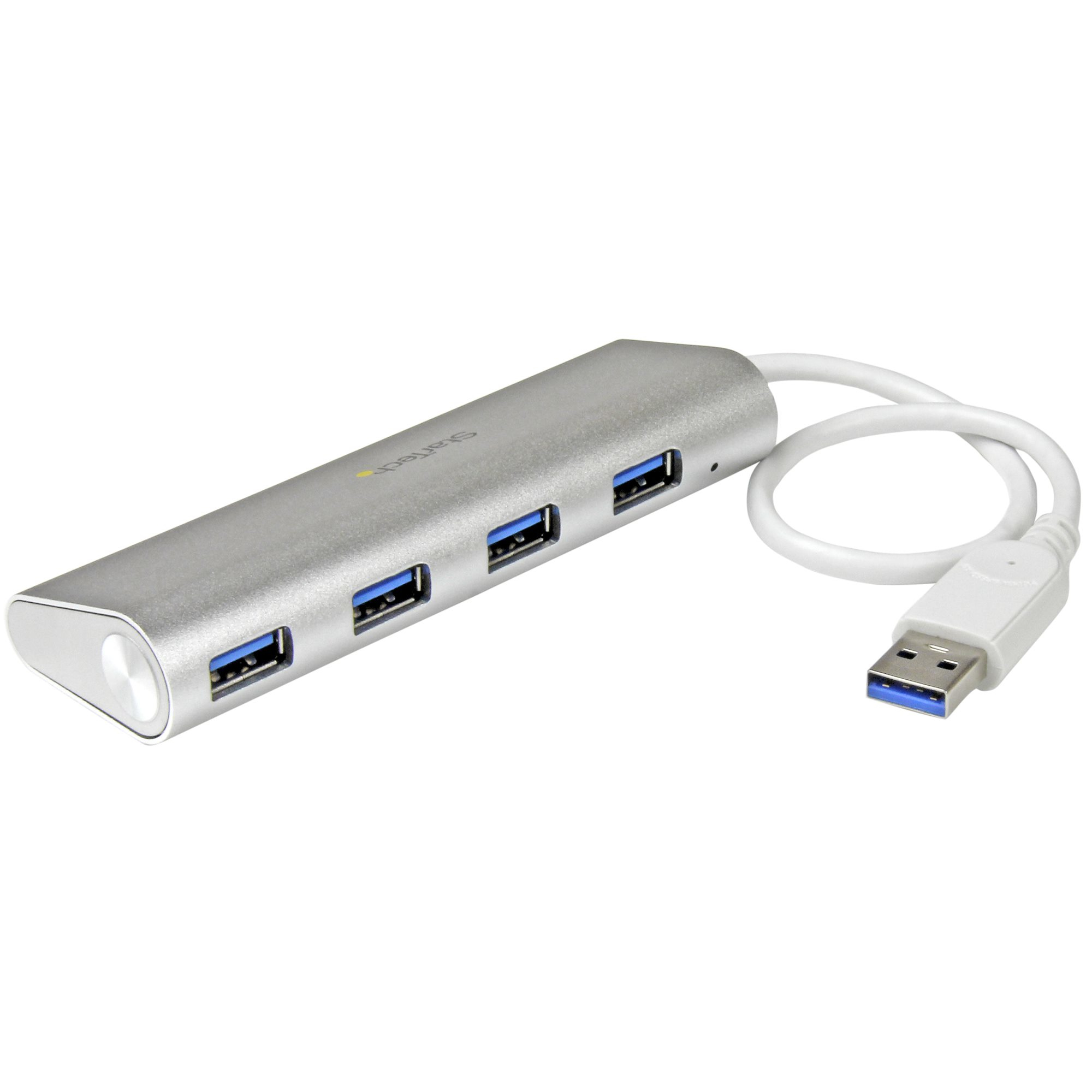 StarTech.com 4 Port kompakter USB 3.0 Hub mit eingebautem Kabel