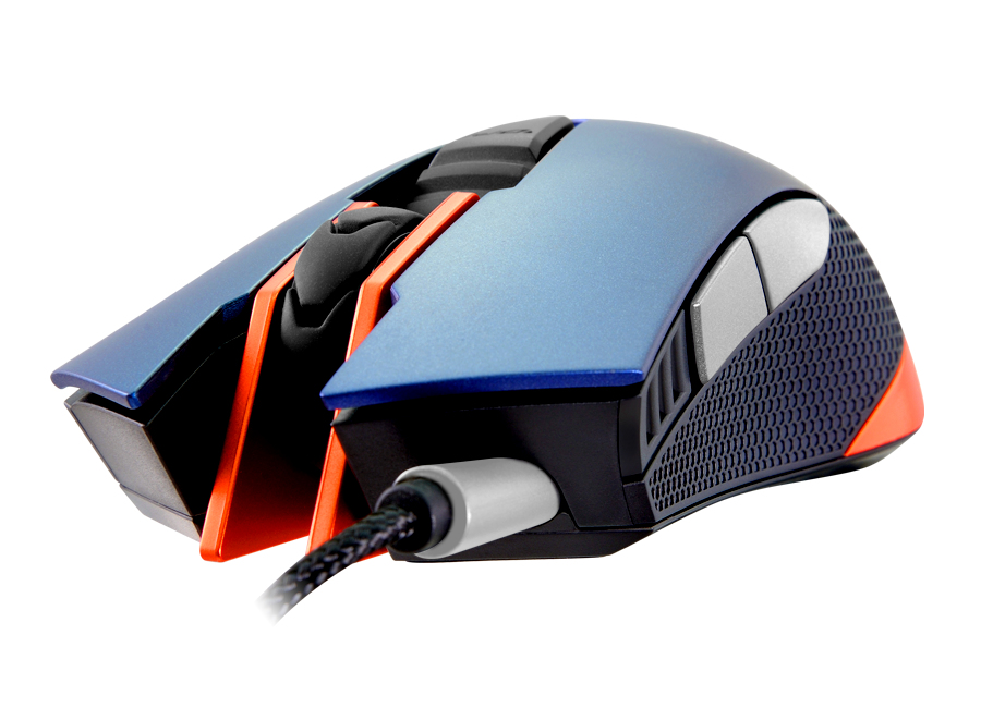 Cougar Gaming 550M - Optisch - USB Typ-A - 6400 DPI - Blau - Orange