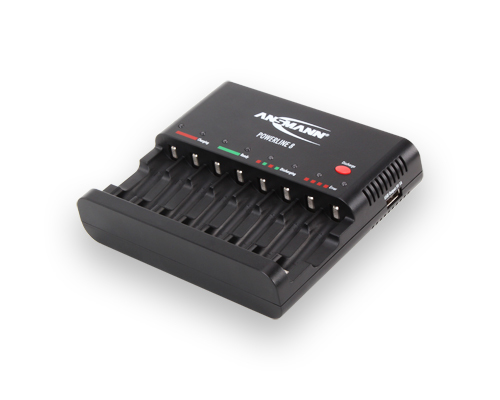 Ansmann Powerline 8 - Batterieladegerät / Stromadapter (USB)