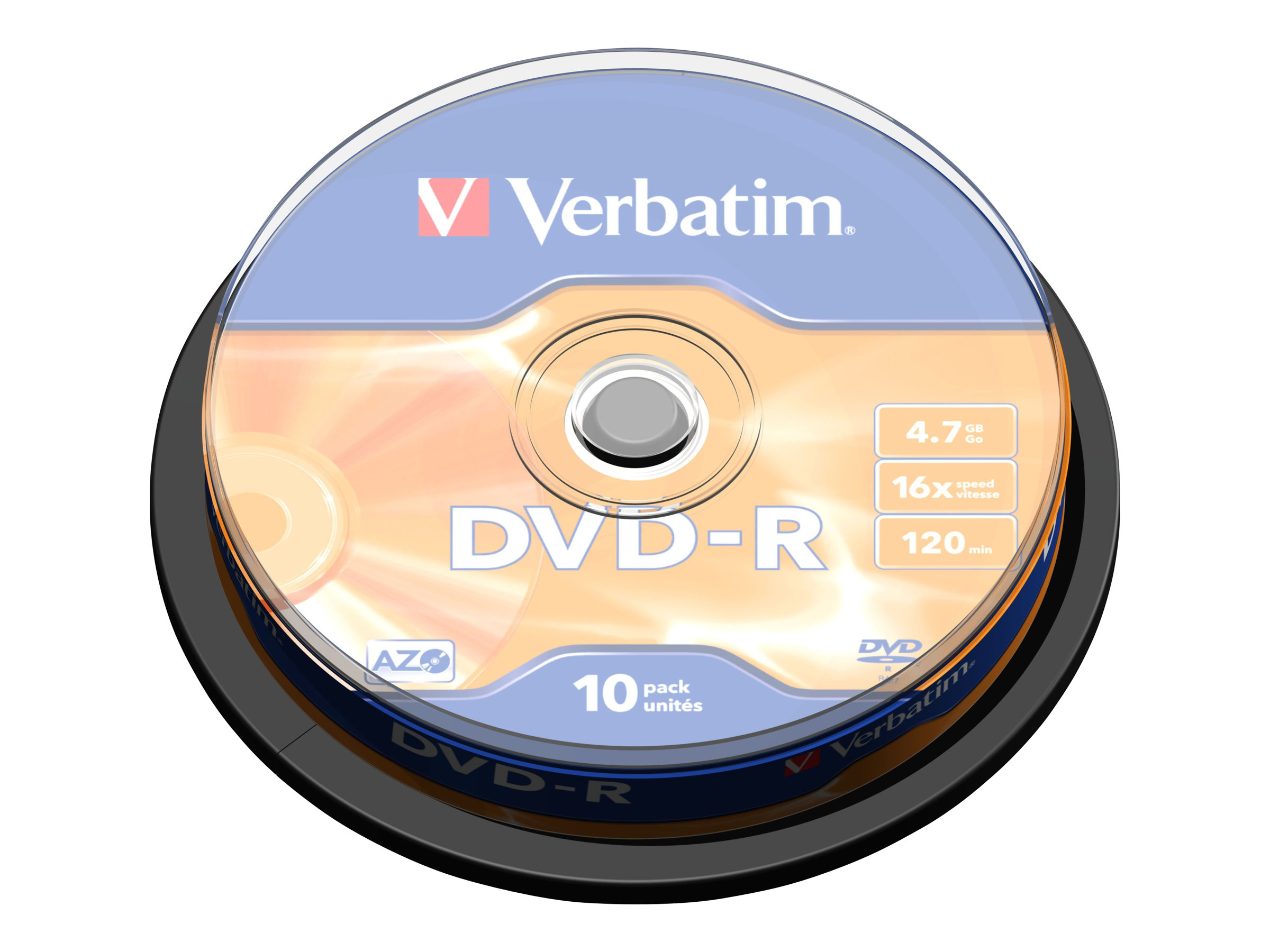 Verbatim 10 x DVD-R - 4.7 GB 16x - mattsilber