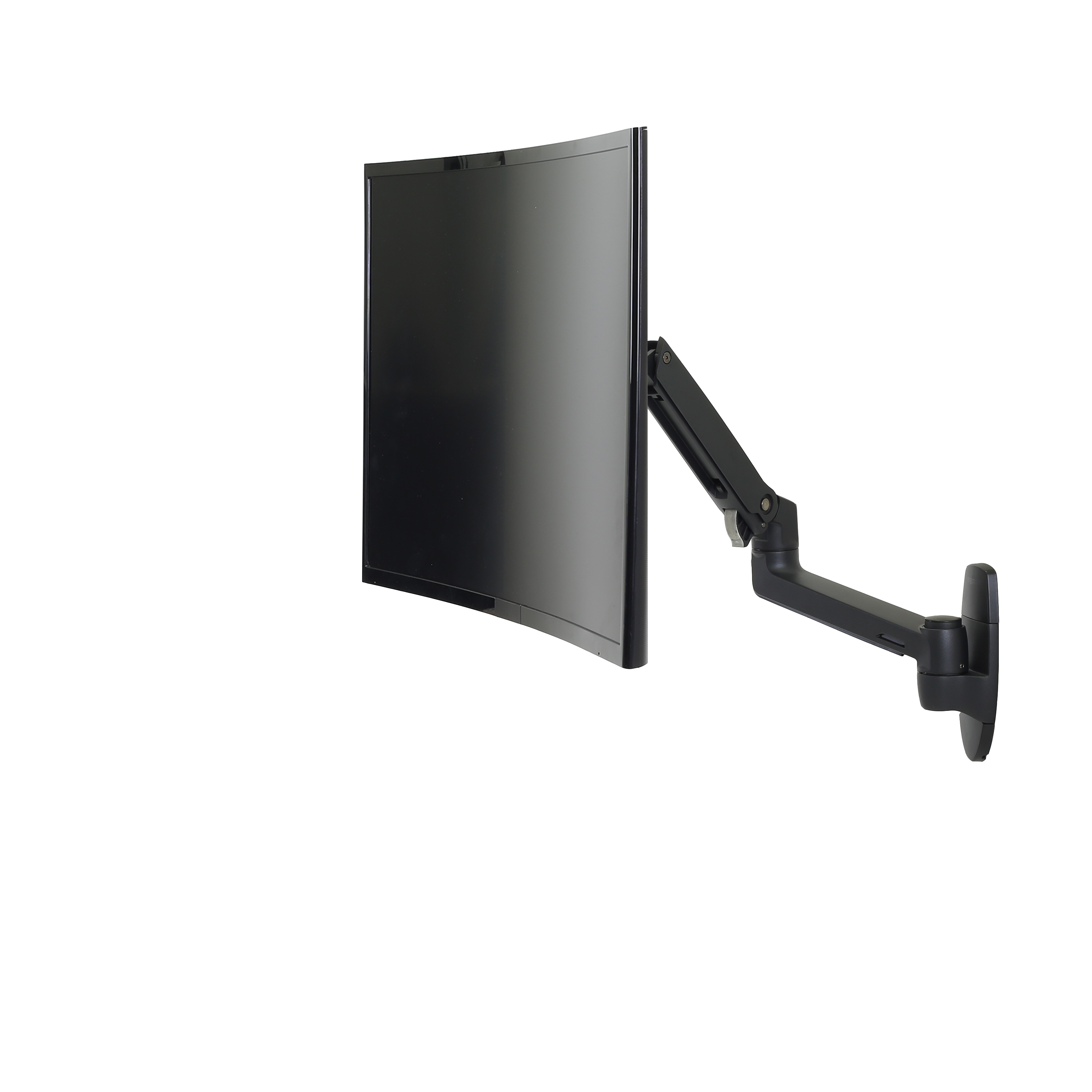 Ergotron LX - Befestigungskit (Gelenkarm, Erweiterungsadapter, Wandhalterung) - für LCD-Display - mattschwarz - Bildschirmgröße: bis zu 86,4 cm (bis zu 34 Zoll)