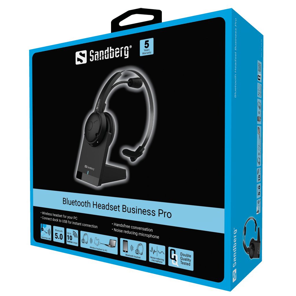 SANDBERG Bluetooth Headset Business Pro - Headset