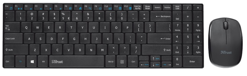 Trust Gusy Ultra-thin - Tastatur-und-Maus-Set