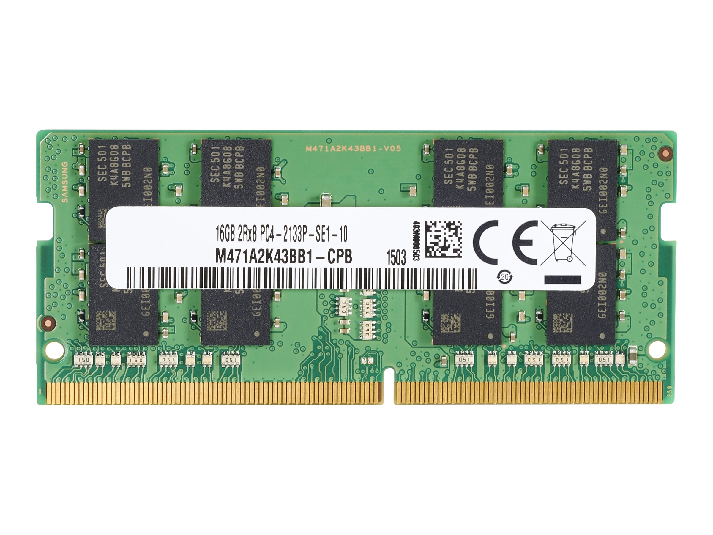 HP  DDR4 - Modul - 8 GB - SO DIMM 260-PIN - 2666 MHz / PC4-21300 - 1.2 V - ungepuffert - non-ECC - für (non-ECC):