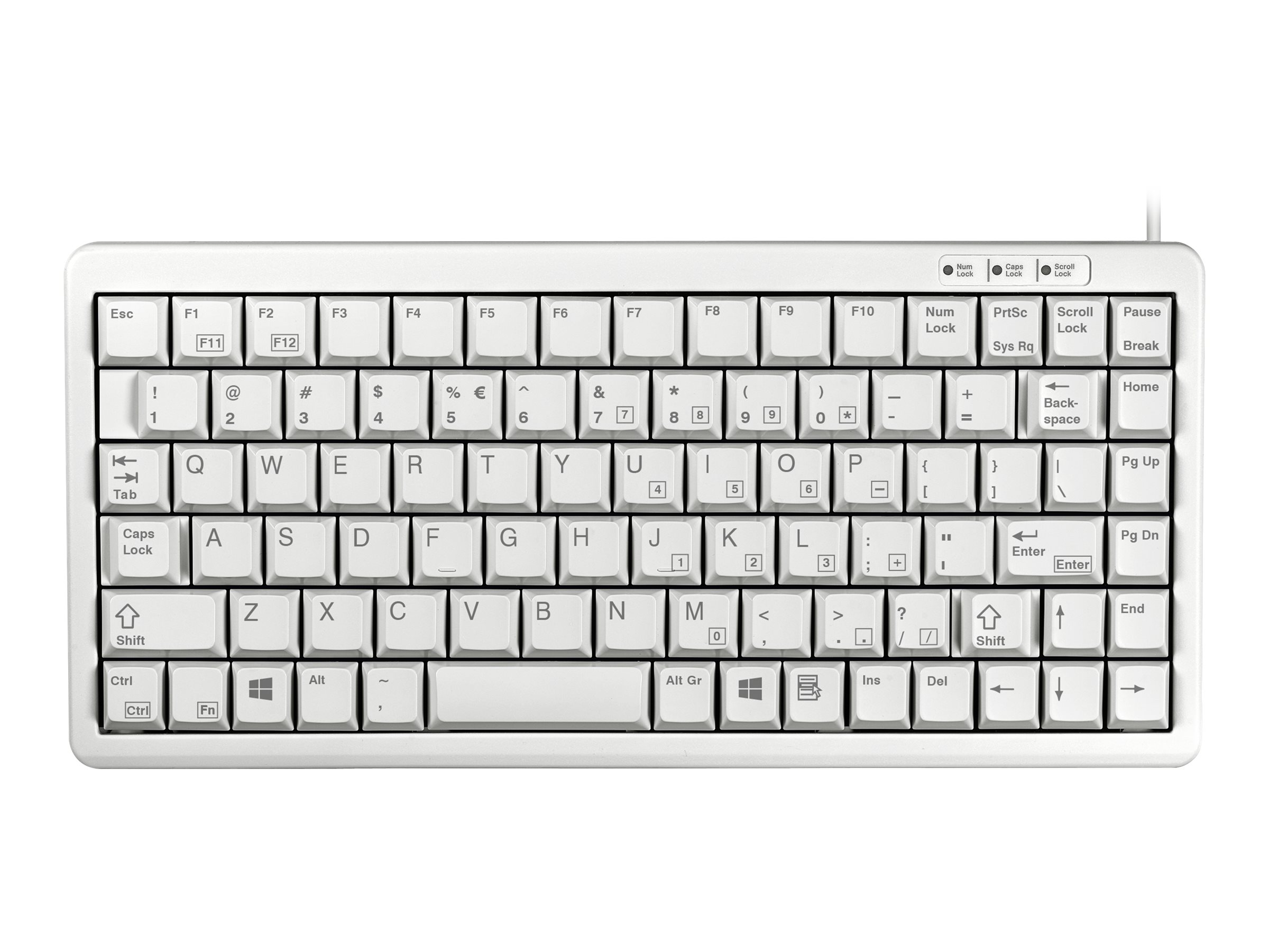 Cherry Compact-Keyboard G84-4100 - Tastatur - USB