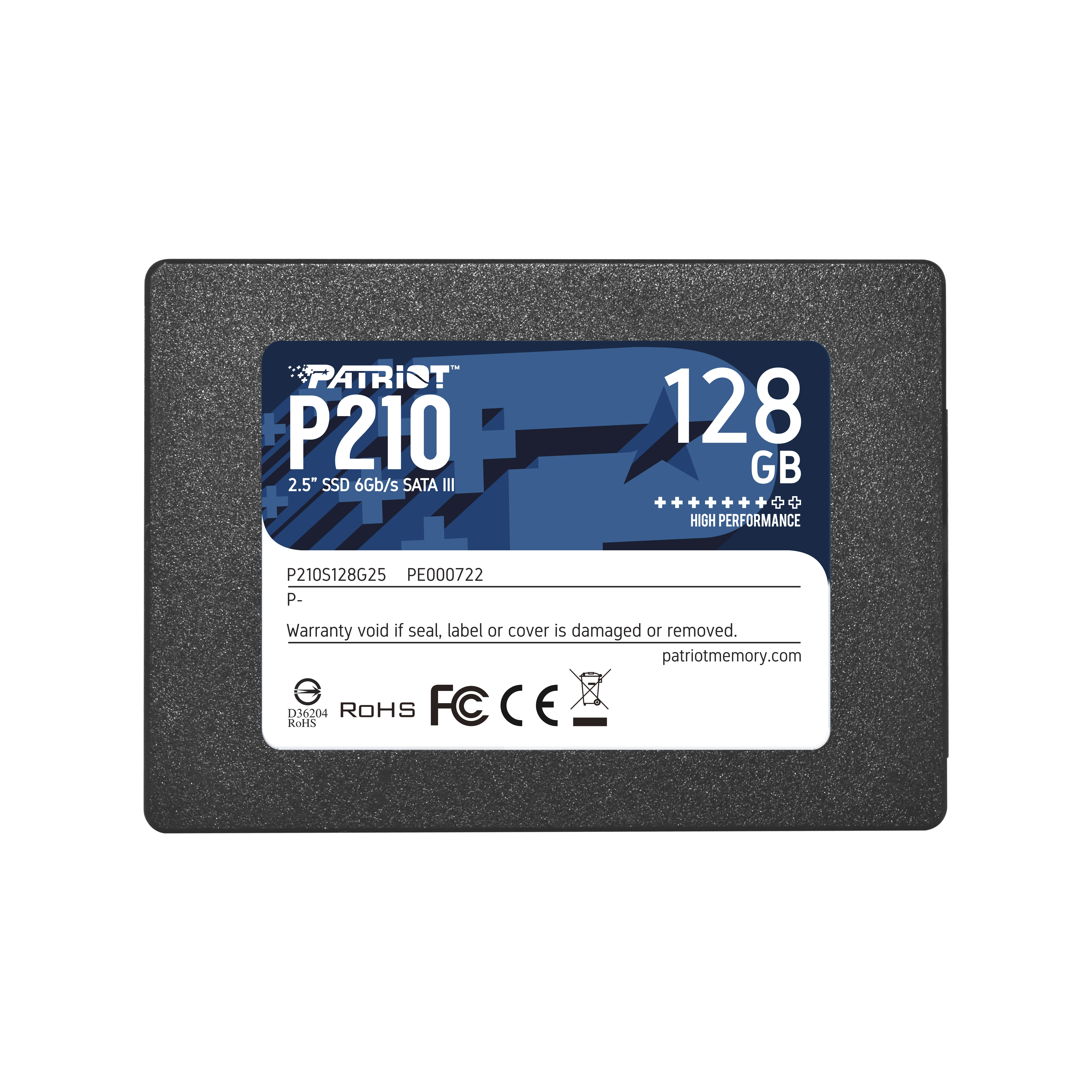 PATRIOT P210 - SSD - 128 GB - intern - 2.5" (6.4 cm)