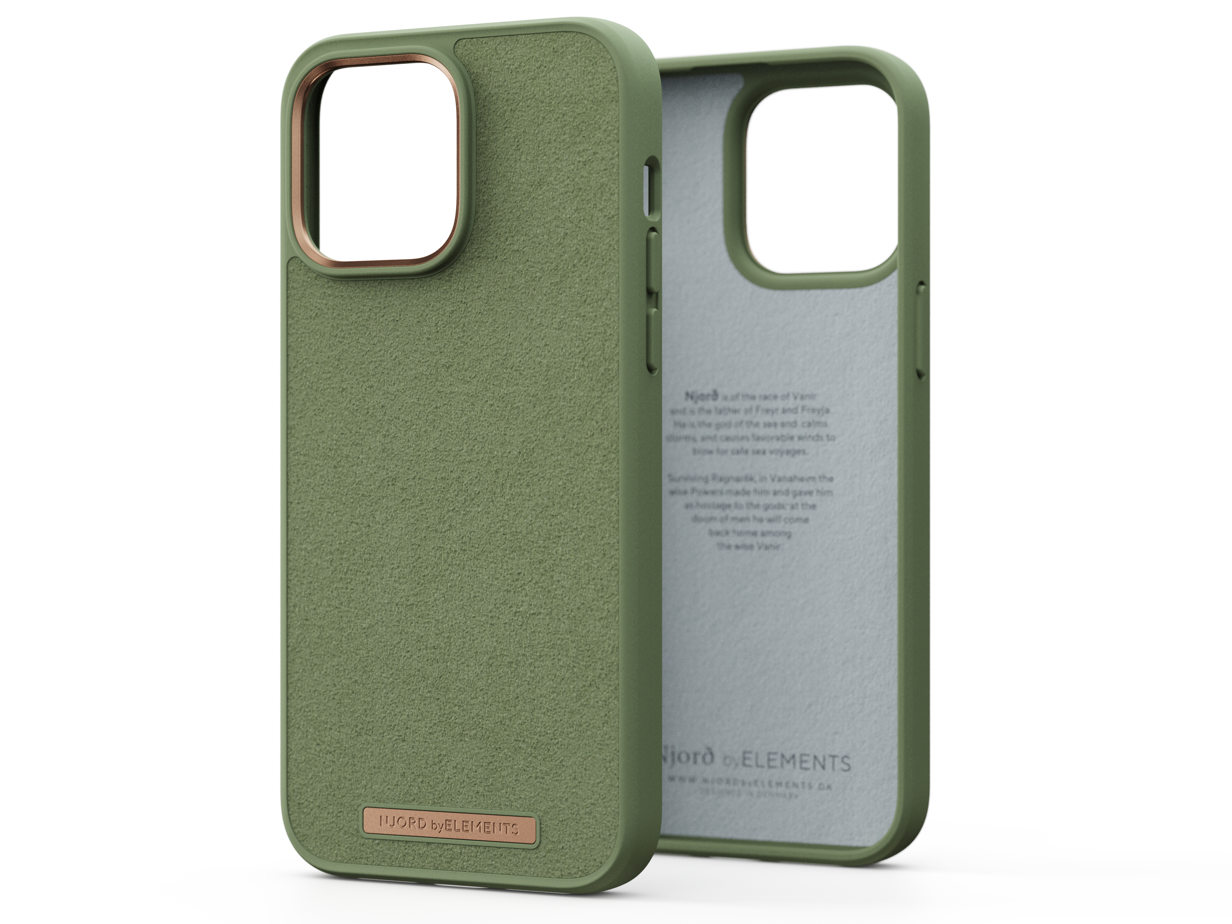 Njord Comfort+ Case iPhone 14 Pro 6.7 Olive