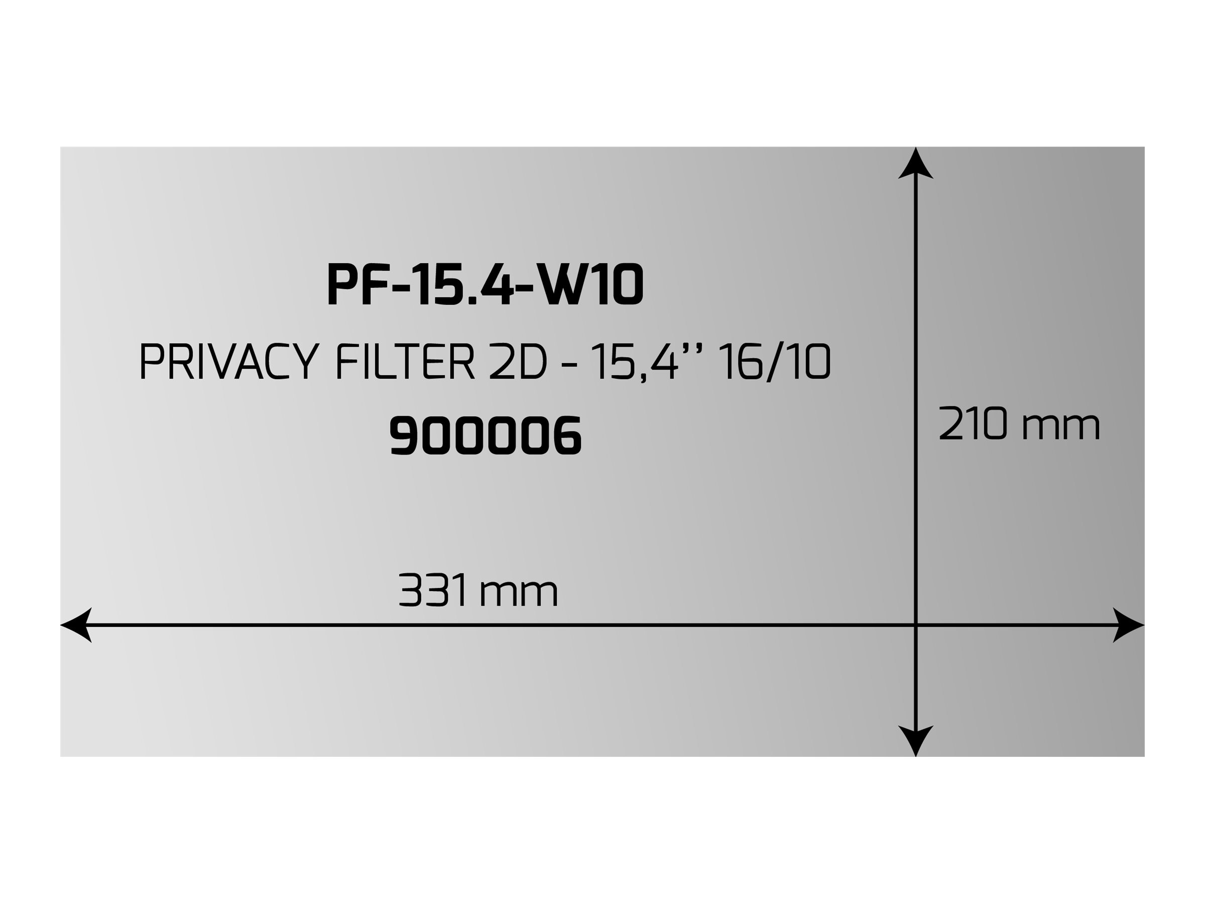 PORT Designs PORT Professional - Blickschutzfilter für Bildschirme - 39.1 cm (15.4")