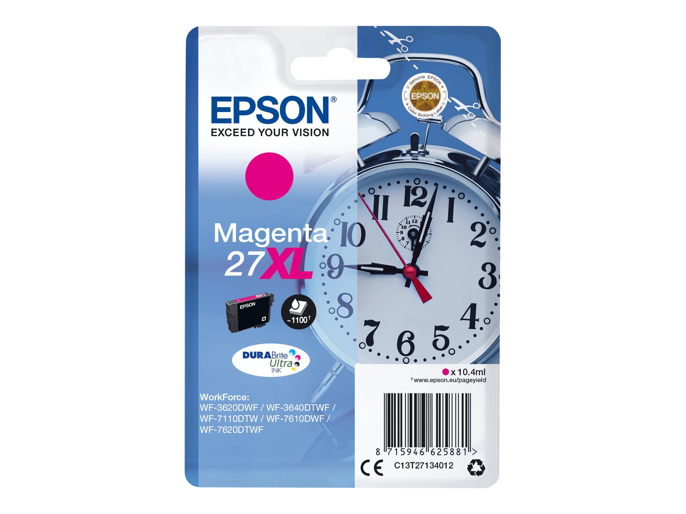 Epson 27XL - 10.4 ml - XL - Magenta - Original
